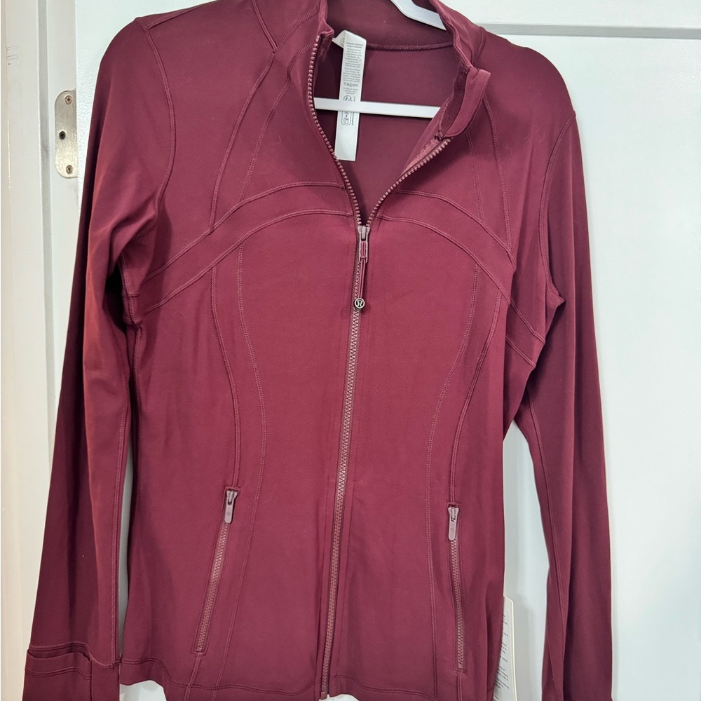 NWT Lululemon Athletica Define Nulu Maroon Utility Jacket